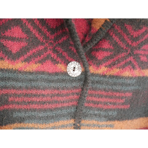 Vintage Cabelas Women's Sz M 100% Wool Sweater Vest Southwestern Made in USA - Picture 5 of 7